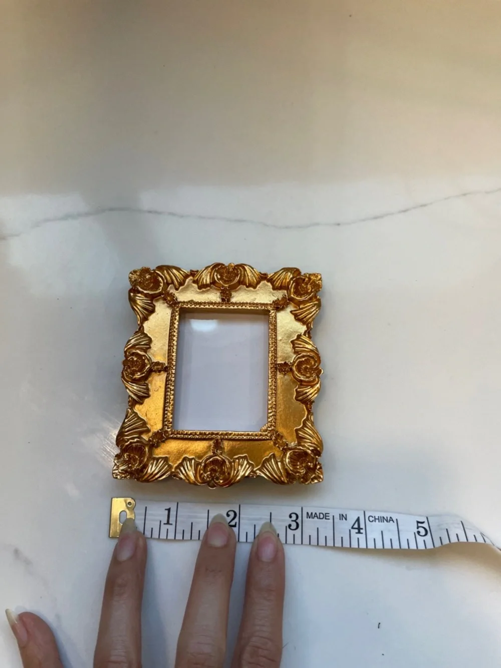 Ornate Rose Gold Decorative Photo Frame - Rose Gold